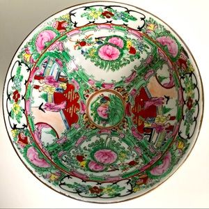 Vintage TFF Japanese Porcelain Bowl Decorated in HongKong